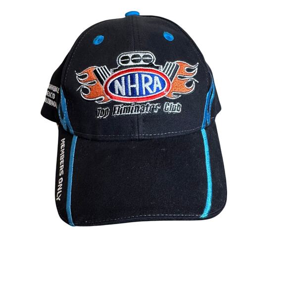NHRA Baseball Hat Cap Mens OSFA Black Embroidered 2008 Racing Auto Streetwear - Picture 1 of 7